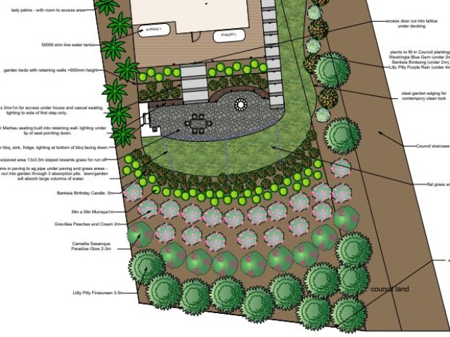Nth Narooma CAD Garden Design